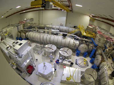 Interior of the LIGO Hanford Observatory (Photo courtesy of Caltech/MIT/LIGO Laboratory)