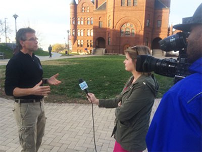 Sam Sampere is interviewed by CNY Central about the recent supermoon.