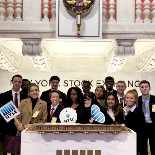 A&S | Maxwell students at the New York Stock Exchange