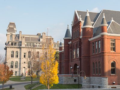 Tolley Humanities Building (foreground) 